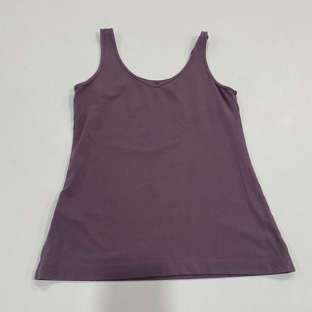Felina Purple Tank Top M | Soft Stretch Scoop Neck Basic Layering Cami